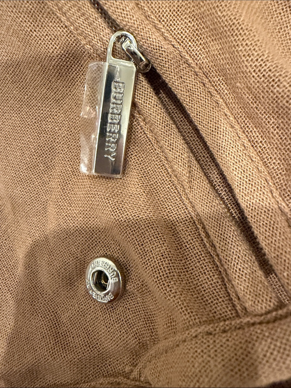 Burberry Brown Canvas Garment Bag with Top Handles - Picture 7 of 13
